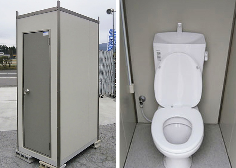 新品アウトレット仮設トイレユニット（本水洗トイレ,洋式1） プレハブコンシェルジュ