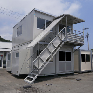 8坪2階建て中古ユニットハウス（本水洗洋式トイレBOX・キッチン ...